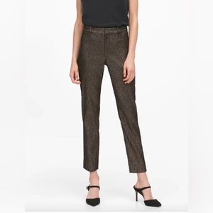 Banana Republic Sloan Metallic Bronze Slim Ankle Pants Size 4P